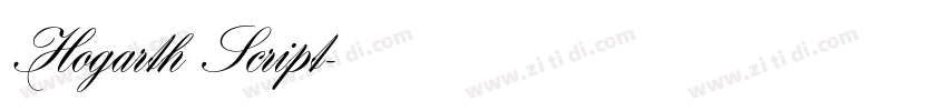 Hogarth Script字体转换